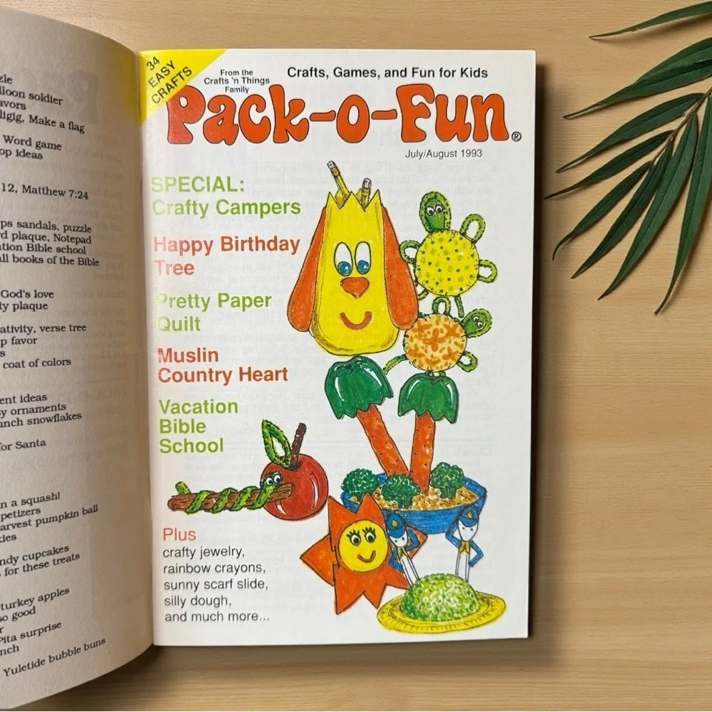 Pack-O-Fun Magazine Crafts, Games & Fun for Kids – Vintage DIY Craft Patterns